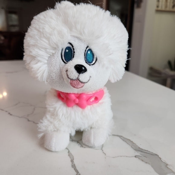 DISNEY Just Play Minnies Happy Helpers Snowpuff White Poodle Dog Plush 7" - Picture 2 of 7